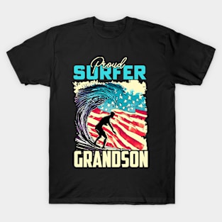 Proud Surfer Grandson T-Shirt